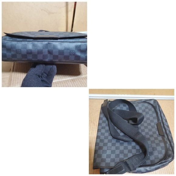 Authentic LOUIS VUITTON Damier Graphite Daniel MM Messenger Bag - Picture 8 of 12